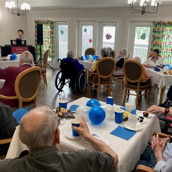 Seniors celebrating Father's Day together